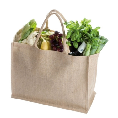 Logo trade business gift photo of: Jute bag, big HANNOVER