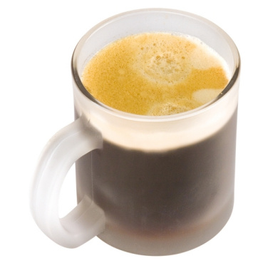 Logotrade promotional product picture of: Glass coffee mug GENEVA 300 ml