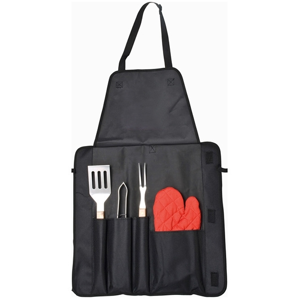 Logo trade promotional gifts image of: Barbecue set AURORA