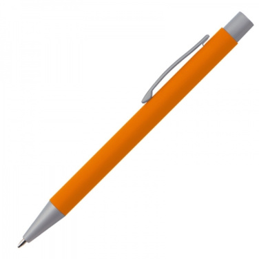 Logo trade promotional items image of: Metal ballpen soft touch ABU DHABI