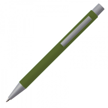 Logo trade promotional merchandise picture of: Metal ballpen soft touch ABU DHABI