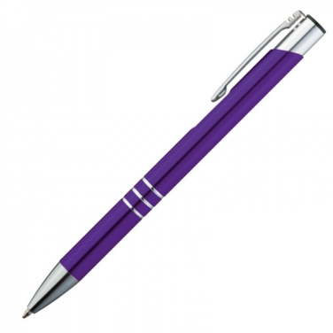 Logo trade promotional item photo of: Metal ballpen ASCOT