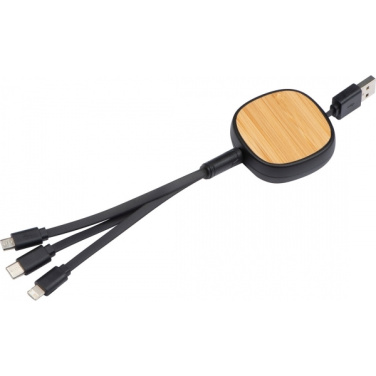 Logo trade business gifts image of: Charging cable STRASBOURG