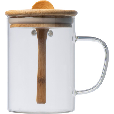 Logotrade promotional merchandise photo of: Glass mug JACKSON 420 ml