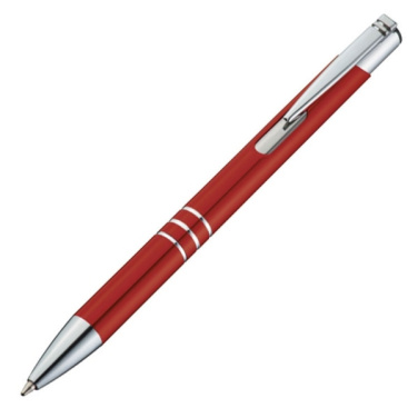 Logo trade business gift photo of: Metal ballpen ASCOT