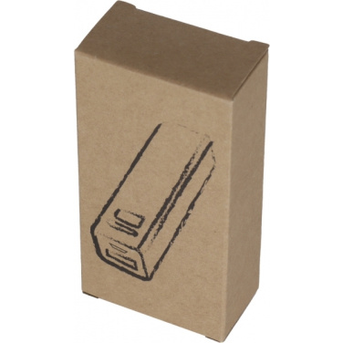 Logotrade corporate gift image of: Metal power bank PORT HOPE 2200mAh