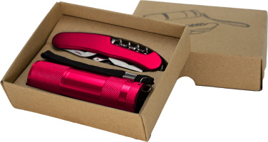 Logotrade promotional merchandise image of: Set torch and pocket knife DOVER