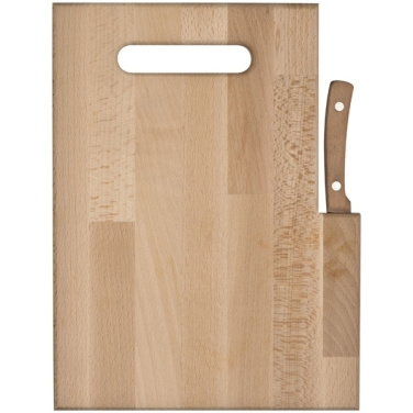 Logo trade promotional products image of: Wooden board with knife LIZZANO