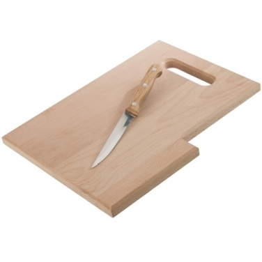 Logo trade promotional merchandise image of: Wooden board with knife LIZZANO