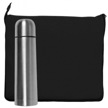 Logo trade advertising product photo of: Set fleece blanket and thermal flask LIVERPOOL