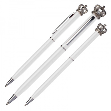 Logo trade promotional products picture of: Metal ballpen KINGS PARK