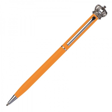 Logo trade promotional merchandise image of: Metal ballpen KINGS PARK