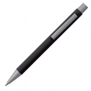 Logo trade promotional giveaways image of: Metal ballpen soft touch ABU DHABI