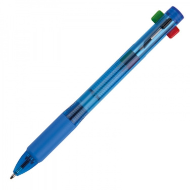 Logo trade promotional item photo of: Plastic ballpen 4in1 NEAPEL