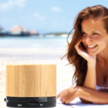 Logo trade promotional products picture of: Bamboo bluetooth speaker FLEEDWOOD