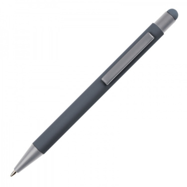 Logo trade promotional merchandise picture of: Metal ballpen touch pen soft touch SALT LAKE CITY