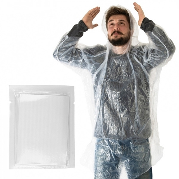 Logo trade promotional products image of: Rain poncho GREAT FALLS