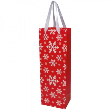 Logotrade advertising products photo of: Wine bag in Christmas design LAPLAND
