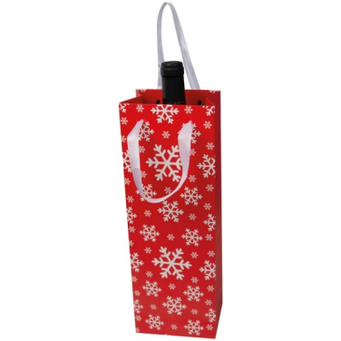 Logo trade corporate gifts image of: Wine bag in Christmas design LAPLAND