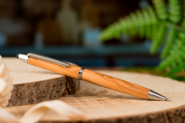 Logo trade business gift photo of: Wooden ballpen with touch function ERFURT