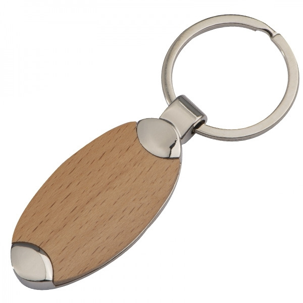 Logotrade promotional item picture of: Wooden keyring BALTRUM