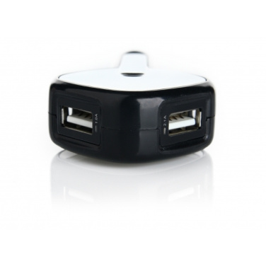 Logo trade promotional products image of: Dual USB Car Charger