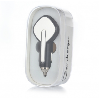 Logo trade business gifts image of: Dual USB Car Charger