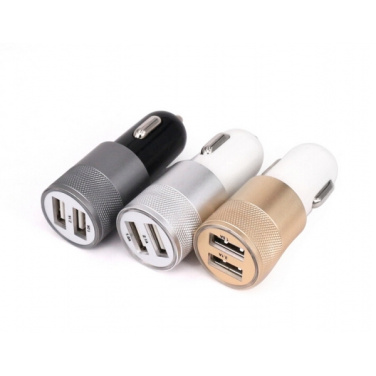 Logo trade advertising products image of: Metal car charger
