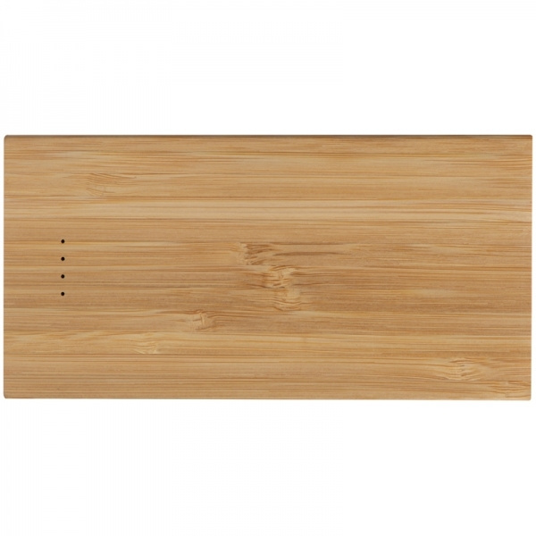 Logo trade promotional giveaways image of: Bamboo power bank KATOWICE