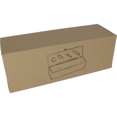 Logo trade promotional gift photo of: Wooden wine box SAINT-ETIENNE