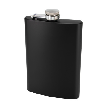 Logotrade promotional gift picture of: Hip flask OLYMPOS Schwarzwolf