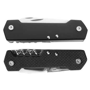 Logo trade promotional giveaways image of: Pocket knife NEMRUT Schwarzwolf