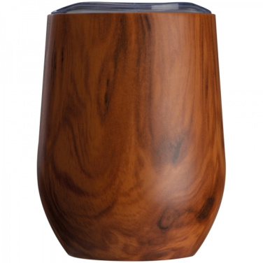 Logotrade business gifts photo of: Stainless steel mug with wooden look BRIGHTON 380 ml