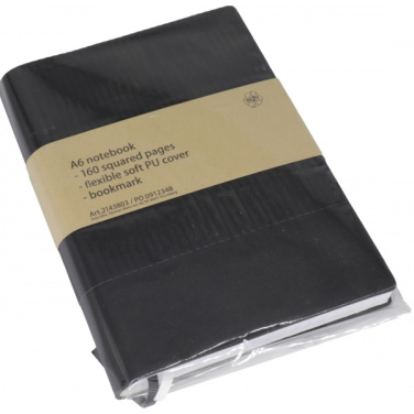 Logo trade promotional gifts picture of: A6 Notebook ELVERUM