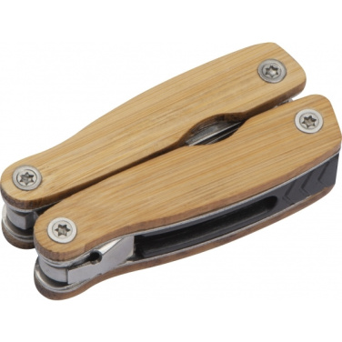 Logotrade promotional item picture of: Multifunction tool bamboo LEEDS