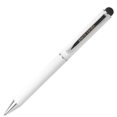 Logo trade promotional products image of: Metal ballpoint pen, touch pen, soft touch CLAUDIE Pierre Cardin