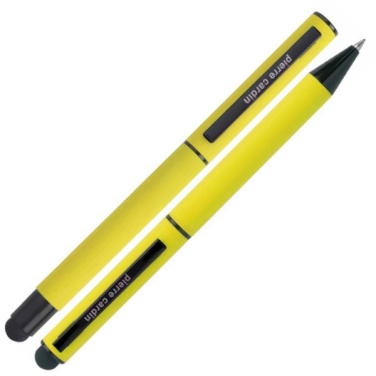 Logo trade promotional gifts image of: Writing set touch pen, soft touch CELEBRATION Pierre Cardin