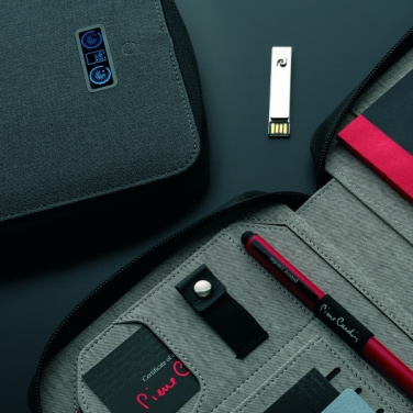 Logotrade advertising products photo of: Folder A5 & power bank 4000 mAh SORBONNE Pierre Cardin