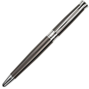 Logo trade promotional items picture of: Metal set of ballpoint pen and roller ROI