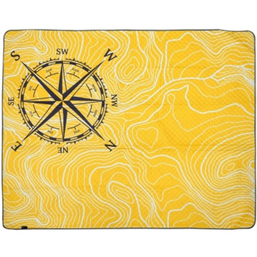 Logotrade business gifts photo of: Foldable picnic blanket ALVERNIA Schwarzwolf