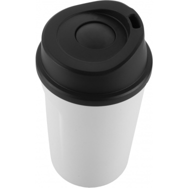 Logo trade promotional giveaways image of: Thermo mug LIARD Schwarzwolf