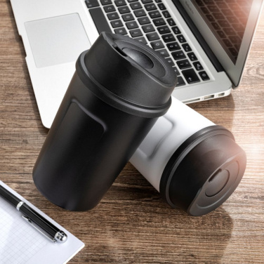 Logo trade promotional item photo of: Thermo mug LIARD Schwarzwolf