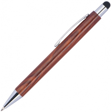 Logo trade business gift photo of: Wooden ballpen BILZEN