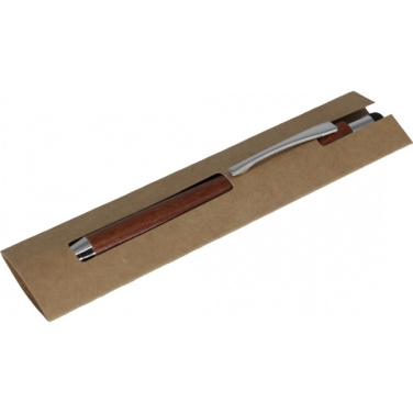 Logotrade promotional item image of: Wooden ballpen BILZEN