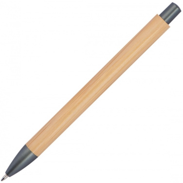 Logo trade promotional products image of: Bamboo ballpen BERINGEN