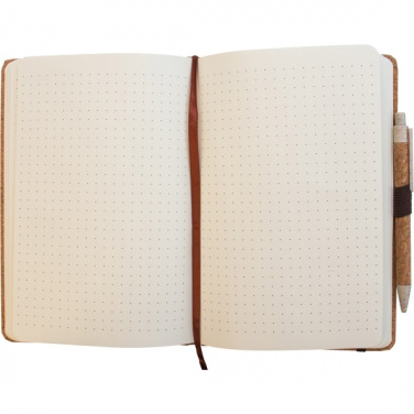 Logo trade promotional merchandise image of: A5 Notebook BASTOGNE