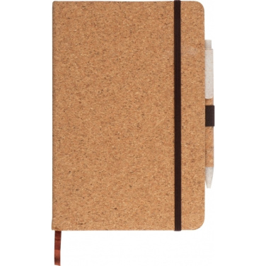 Logo trade promotional merchandise photo of: A5 Notebook BASTOGNE
