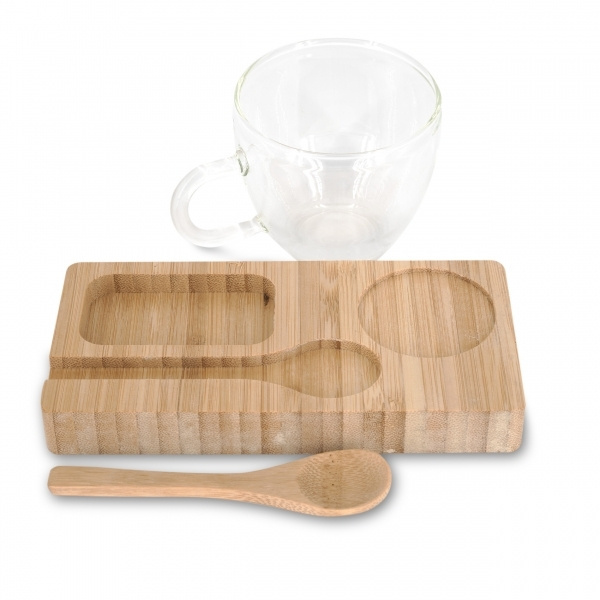 Logotrade business gifts photo of: Tray with cup and spoon FORMOSA 150 ml