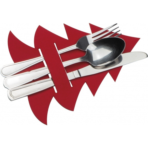 Logotrade advertising product picture of: Cutlery pad in Christmas tree shape DUFFEL