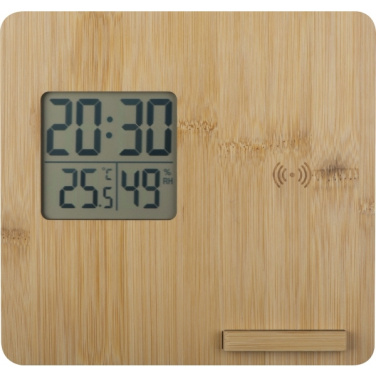 Logotrade business gifts photo of: Bamboo weather station GRANADA